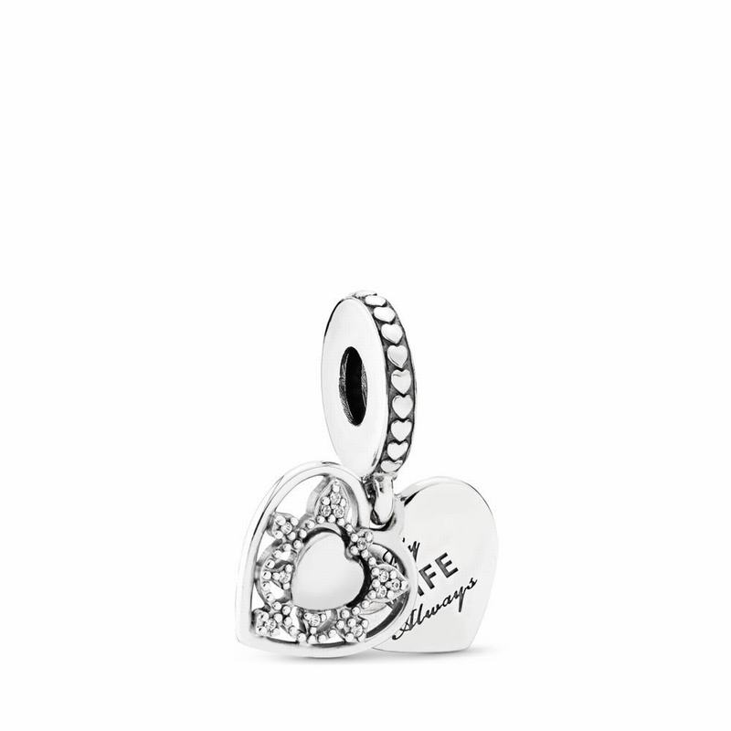 Pandora My Wife Always Dangle Charm NZ, Sterling Silver (175062-MQA)